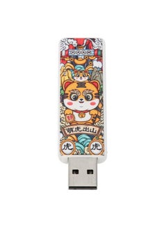 U Disk USB2.0 Cartoon Tiger Hot Swap Plug and Play Stable Durable Electromagnetic Immunity USB Flash DriveTiger Pattern 64GB