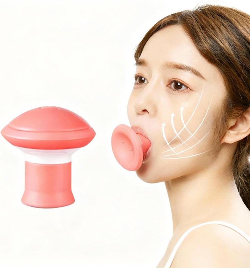 TORMEN Face Exerciser Facial Yoga Jaw Trainer Double Chin Slimming Tool (Pink) - Image 1