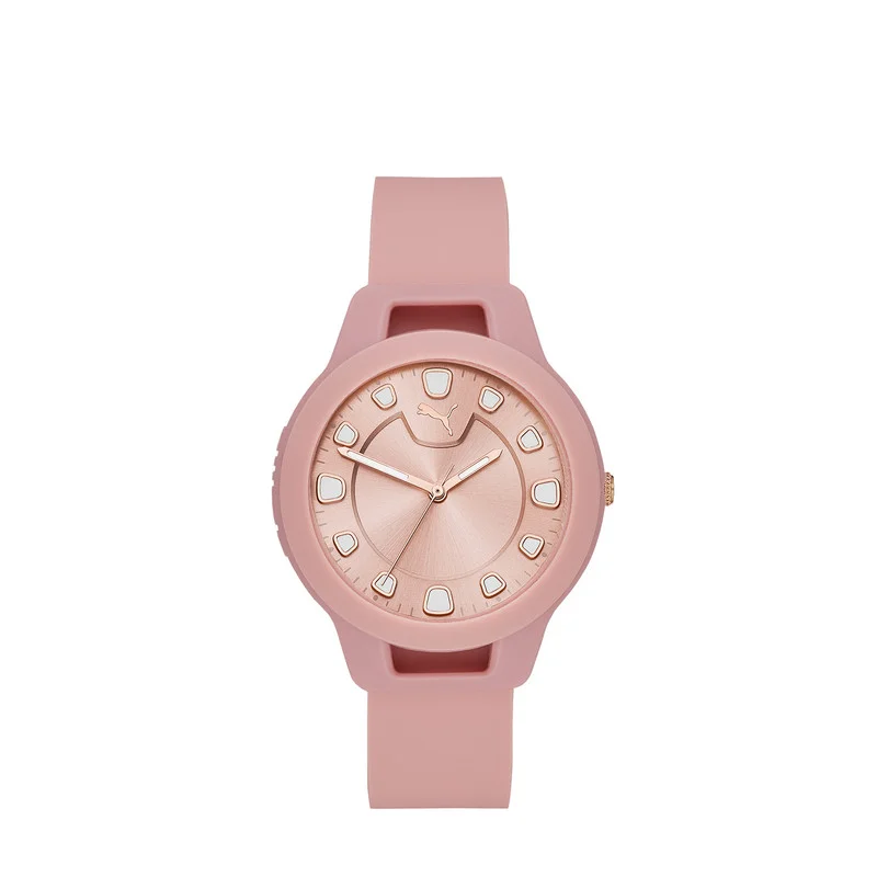 PUMA Pink Puma Analog Quartz Watch for Women With Rose Gold Dial