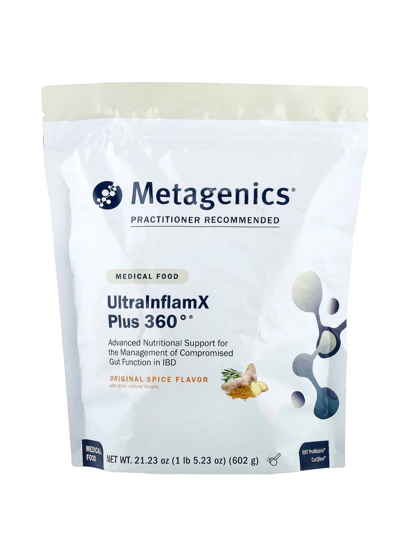 Metagenics UltralnflamX Plus 360°, Medical Food, Original Spice, 21.23 oz (602 g)