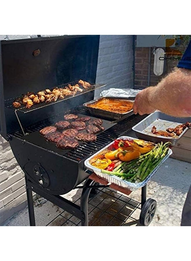 DUNISO 5Pcs BBQ Grill Mat, Non Stick Reusable and Baking Mesh,Resuable and Easy to Clean,for Indoor Outdoor BBQ，40x33CM (Black)  - Image 4