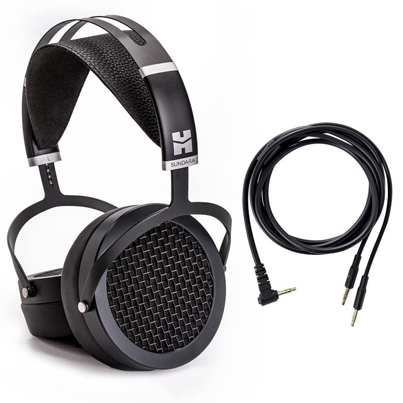 HIFIMAN SUNDARA Hi-Fi Headphone with 3.5mm Connectors, Planar Magnetic, Comfortable Fit with Updated Earpads-Black, 2020 Version - Image 1