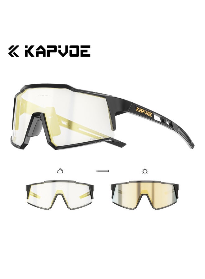 Riding Glasses Photochromic Coated Mountain Road Bike Outdoor Men's And Women's Sunglasses Goggles