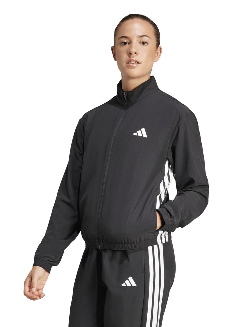 Adidas Workout Essentials 3-Stripes Woven Warm Up Jacket - Image 1
