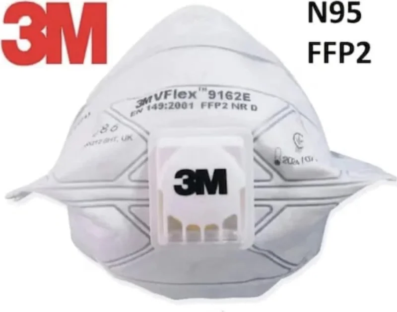 ثري ام Vflex 9162E FFP2 Vented Dust and Mist Respirator Mask 15-Pack