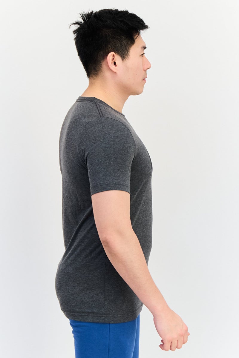 PUMA Men Sportswear Fit Short Sleeve Outdoor T-Shirt, Heather Grey - Image 3