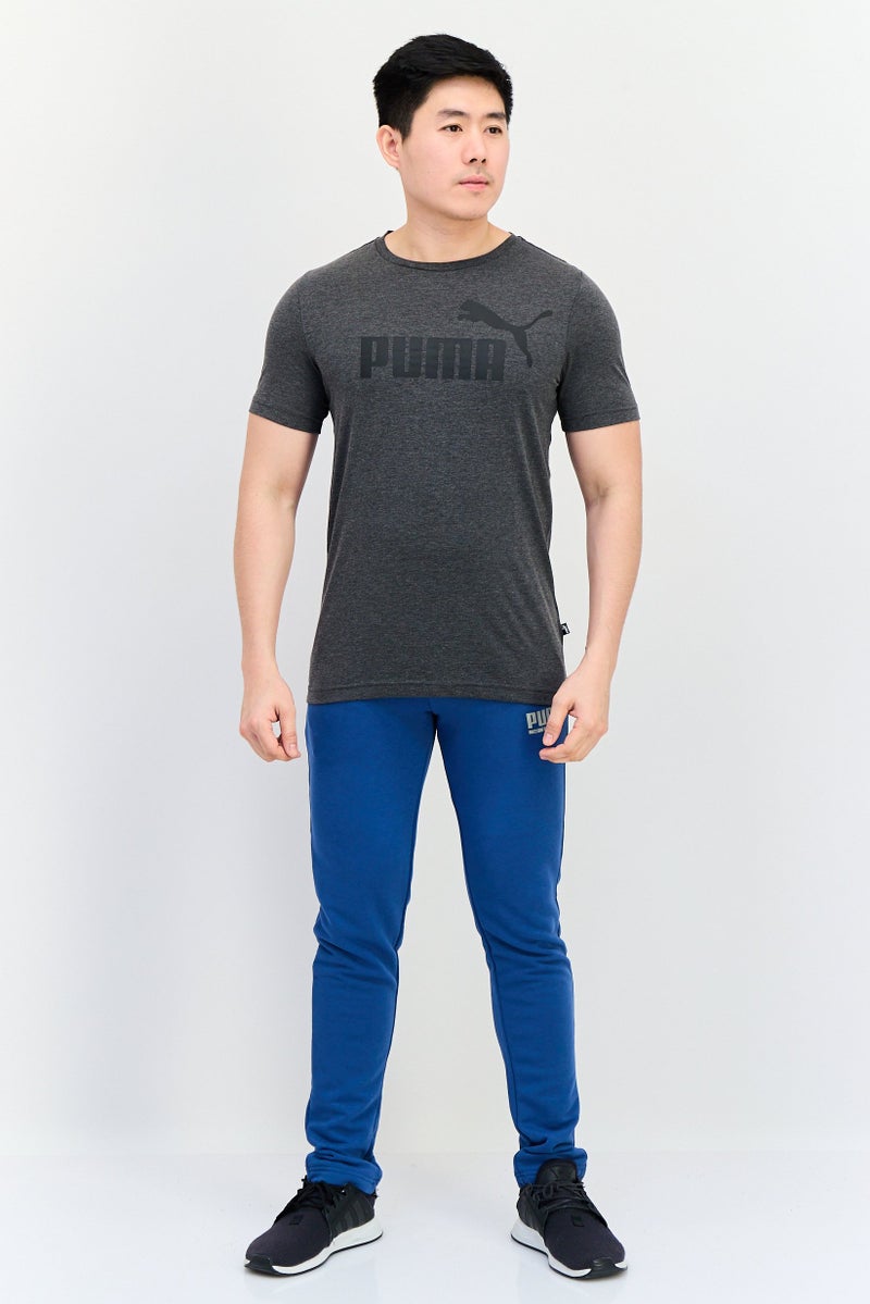 PUMA Men Sportswear Fit Short Sleeve Outdoor T-Shirt, Heather Grey - Image 2