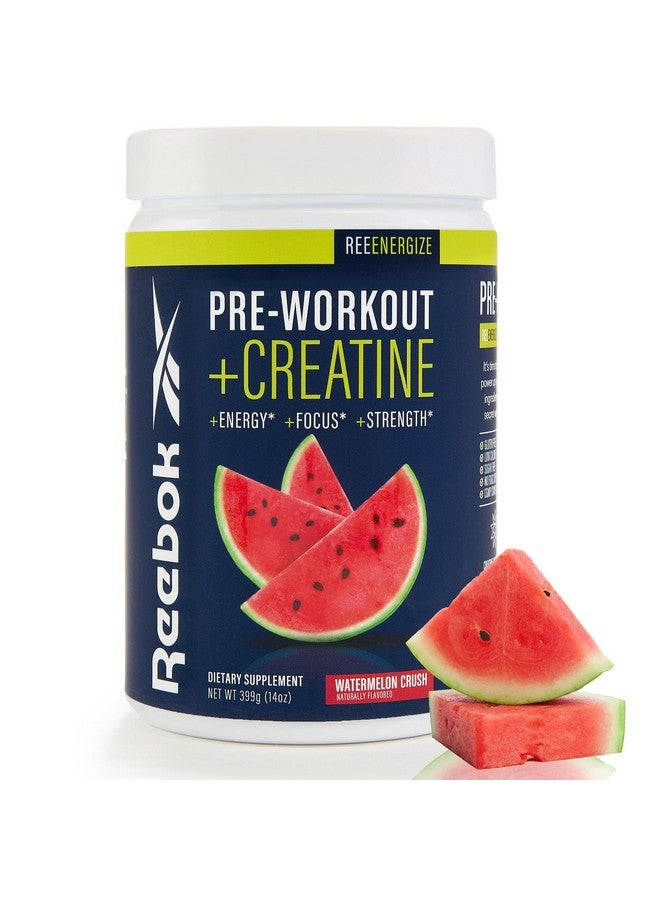 Reebok ReeEnergize Pre-Workout + Creatine | 200MG Caffeine, 3G Creatine, 4G Citrulline | Energy, Focus, Strength | Nitric Oxide Booster | 25 Servings | Watermelon Crush - Image 1