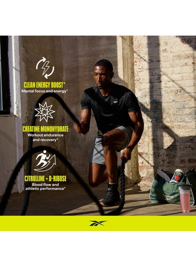 Reebok ReeEnergize Pre-Workout + Creatine | 200MG Caffeine, 3G Creatine, 4G Citrulline | Energy, Focus, Strength | Nitric Oxide Booster | 25 Servings | Watermelon Crush - Image 4