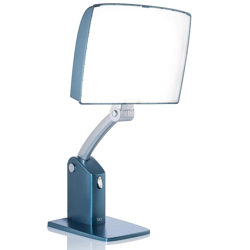 Carex Day-Light Sky Bright Sunlight Therapy Lamp, 10000 LUX Therapy Lamp at 12 Inches, LED Bright White Light with Adjustable Height and Brightness Levels for Mood - Image 1