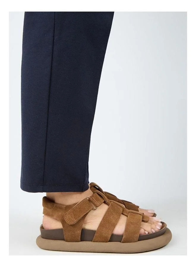 Manijero  Capra Women's Genuine Leather Strap strap Taba Sandal. for Women | Best Price UAE
