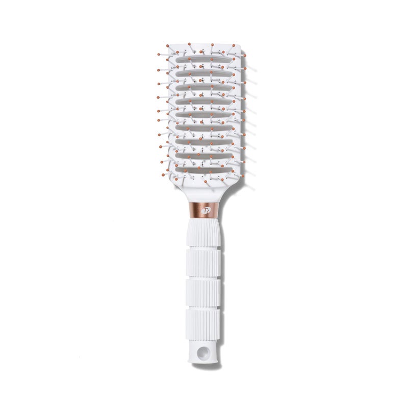 T3 Dry Vent Hair Brush  Vented Detangling Brush for Fast Blow Drying  Heat Resistant Bristles