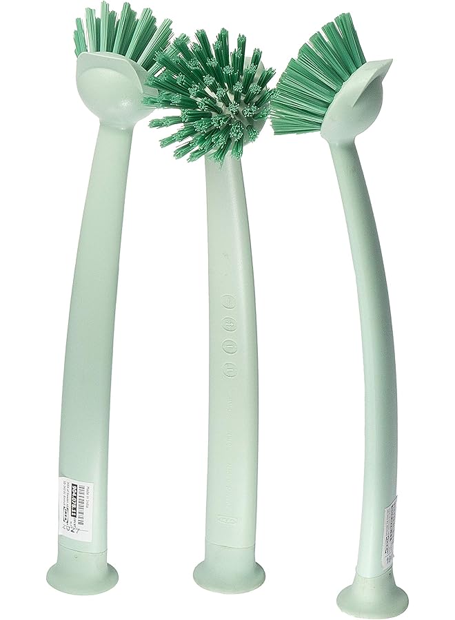 promass RINNIG Dish Brush, Light Green - Set of 3