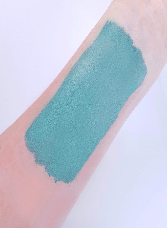 Cosmic Moon Metallic Pro Face & Body Paint Cake Pots Green - Professional Water Based Face Paint Makeup for Adults, Kids - 1.26oz - Image 2