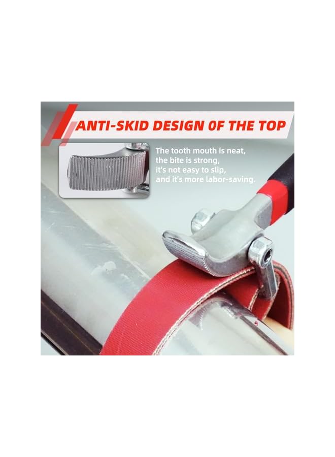 PROMASS promass 9" Strap Wrench for Plumbing, Non-Slip Control with Durable Design, Heavy Duty Belt Wrench for Versatile Plumbing Performance  - Image 5