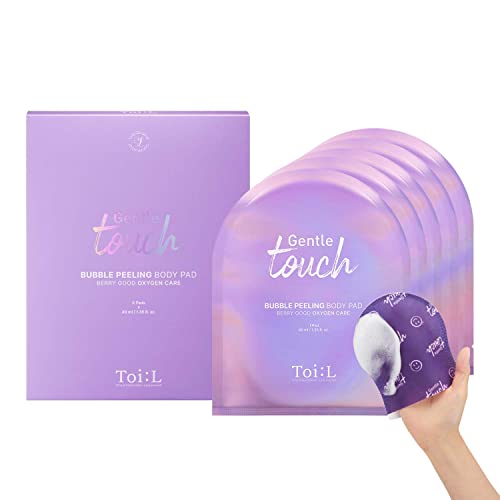 Toi:L Gentle Touch Bubble Peeling Body Pad(5pads), Body Scrub, Exfoliating Mitt for Body, Exfoliating Gloves, washcloth, Body loofah, Dense Bubble Bath, Bath Shower, kp Bump Eraser, Stocking Stuffer - Image 1