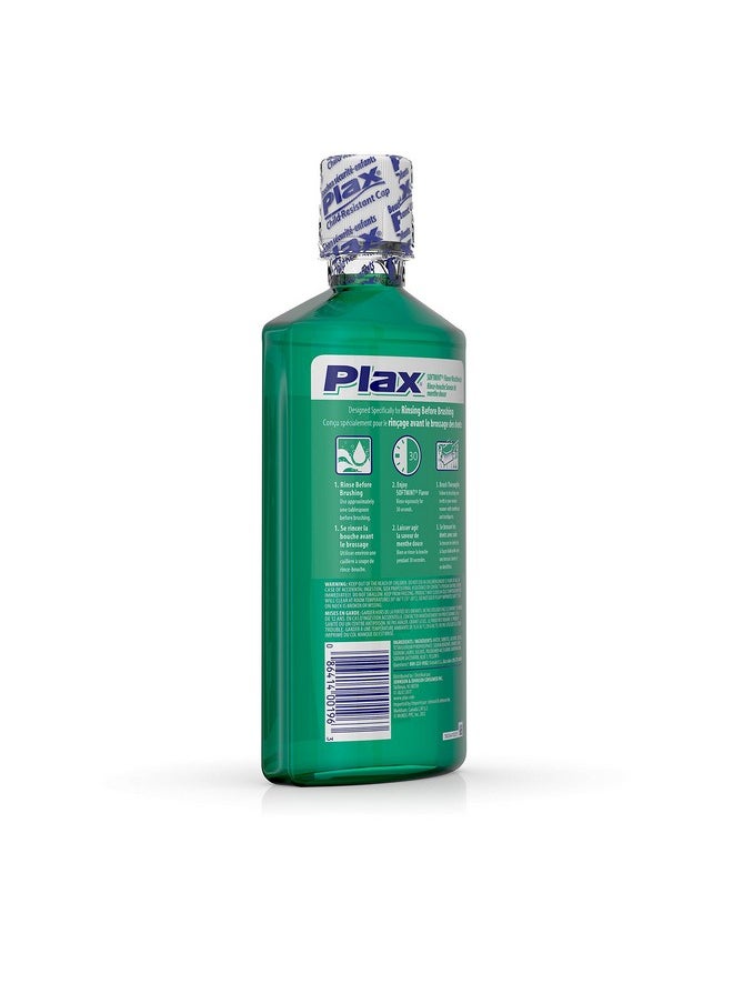 Listerine Plax Advanced PreBrushing Dental Rinse, Soft Mint, 24 Ounce  - Image 2