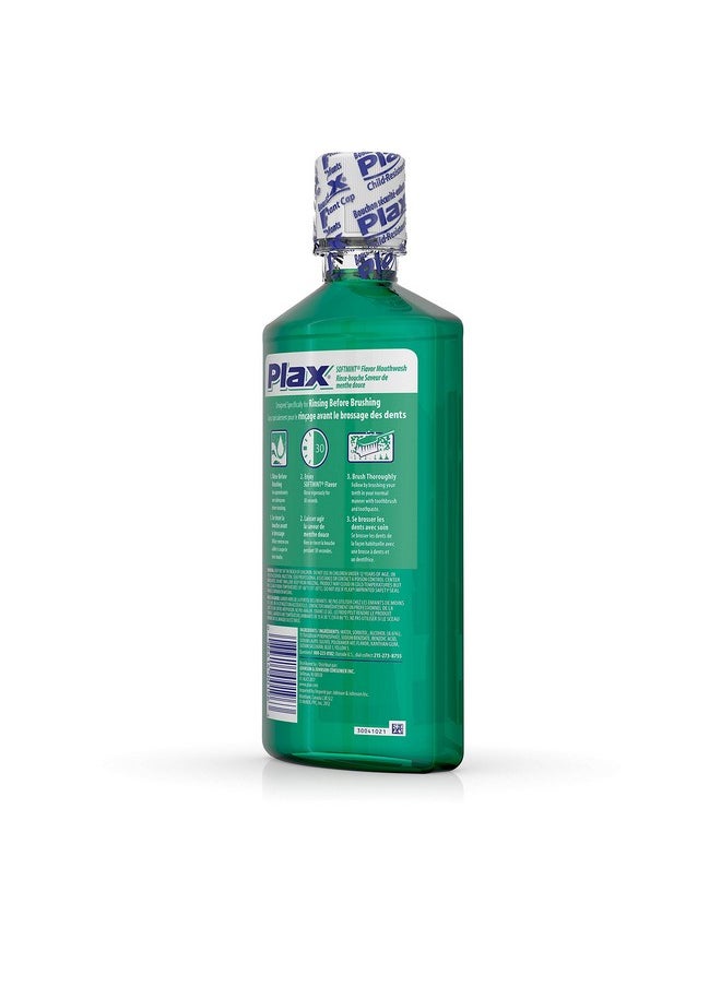 Listerine Plax Advanced PreBrushing Dental Rinse, Soft Mint, 24 Ounce  - Image 5