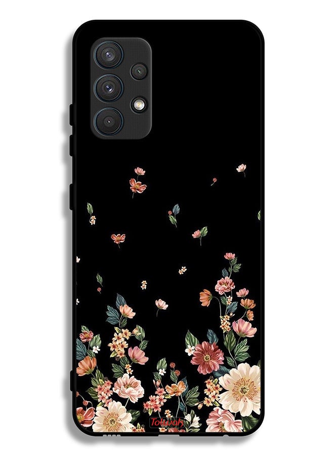 Tolwak Samsung Galaxy A32 4G Protective Case Cover Small Flowers In Bottom - Image 1