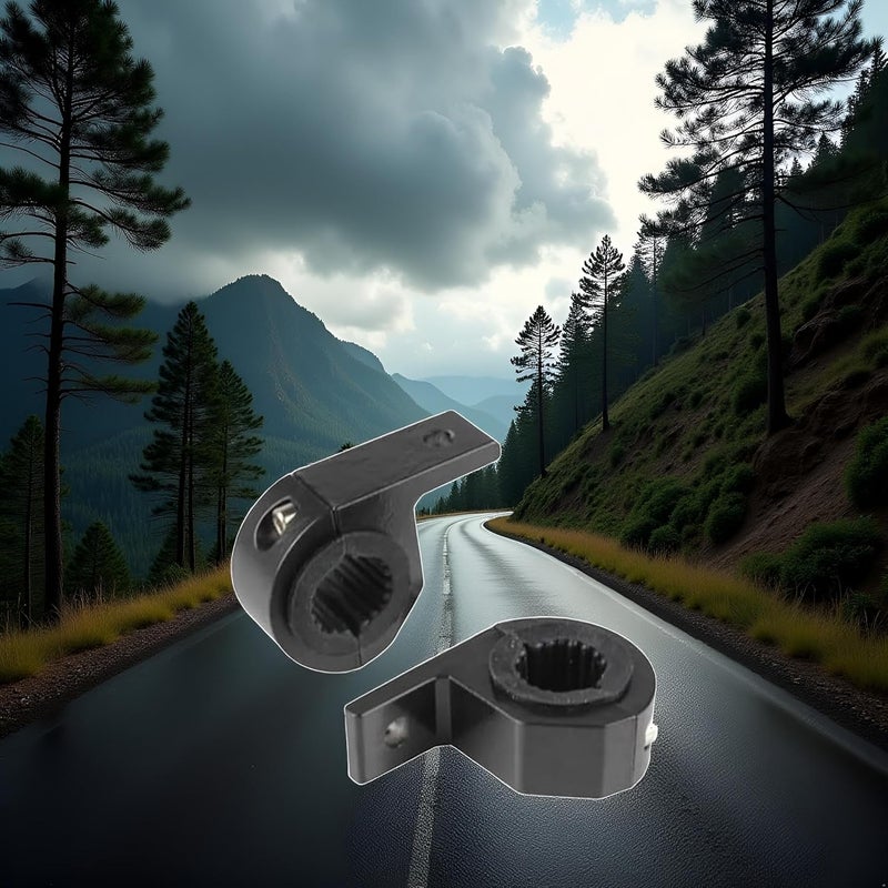 Wpppan 2Pcs Black Light Bar Mounts,Light Bar Mounting Brackets,Motorcycle Mounting Bracket,Bracket Driving Fog Lights Bracket for Car Motorcycle Automotive,Car Accessories 0.75" 1" 1.25" Bull Bar Mounting - Image 5