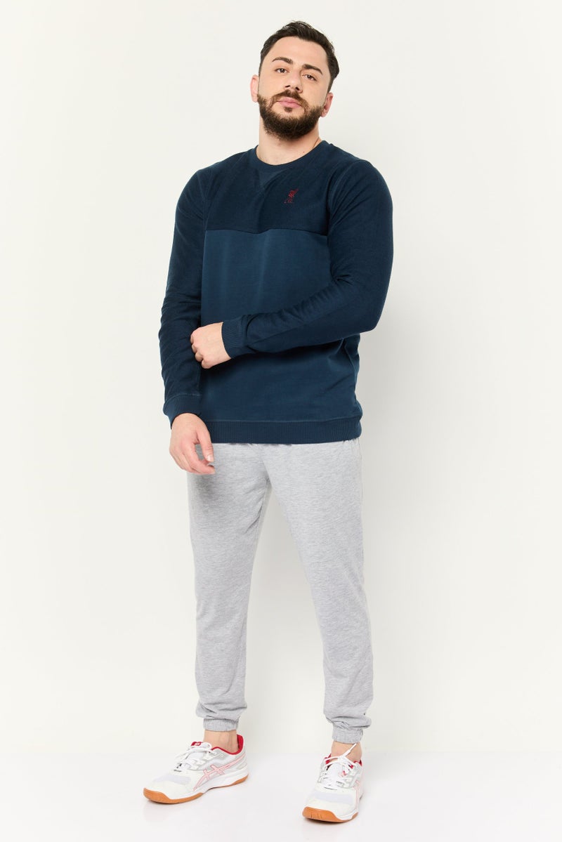 Liverpool Men Sportswear Fit Long Sleeve Training Sweatshirt, Navy - Image 3