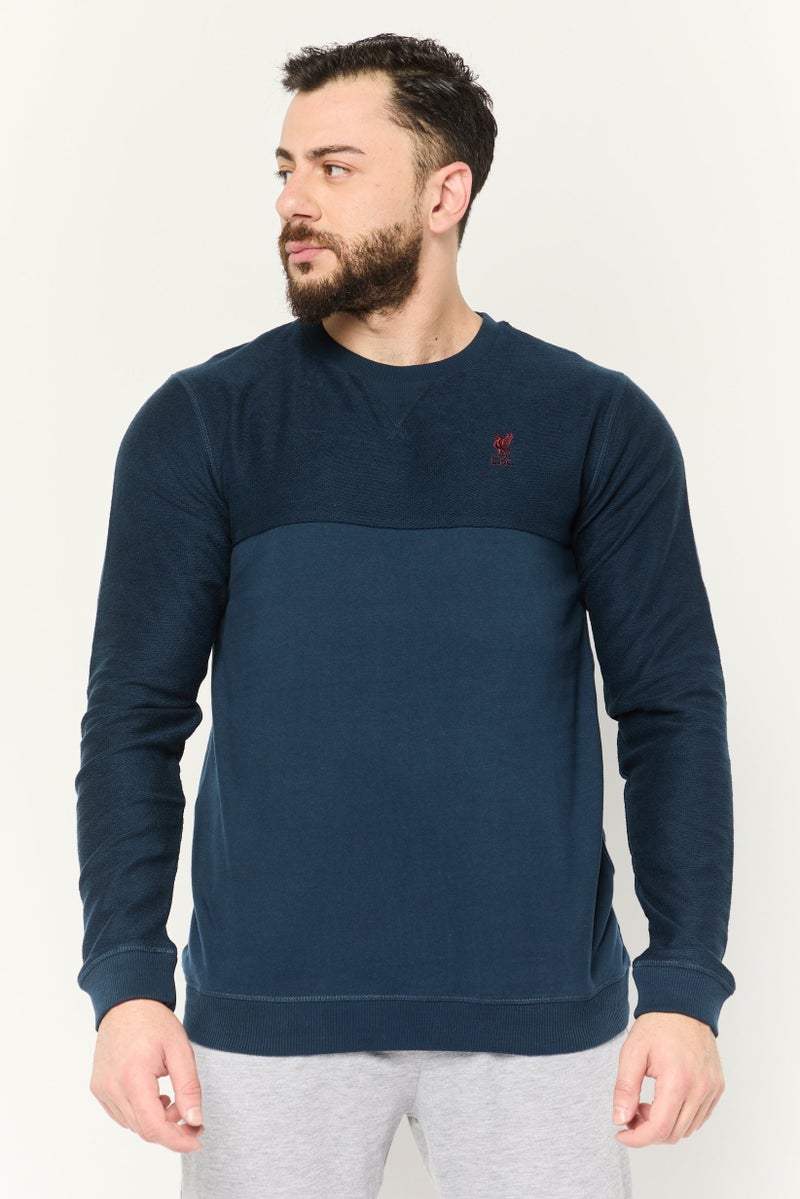 Liverpool Men Sportswear Fit Long Sleeve Training Sweatshirt, Navy - Image 1