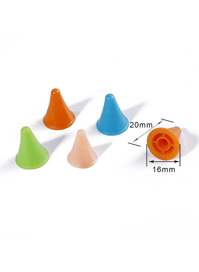 Generic 10pcs Rubber Cone Shape Knit Knitting Needles Cap Tips Point Protectors For Knitting Craft Sewing Accessories - Image 2