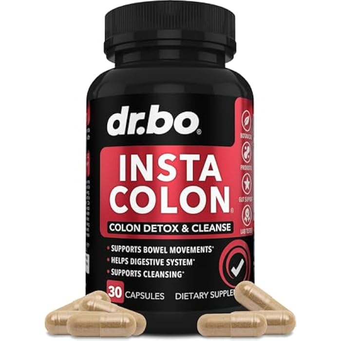 dr.bo Colon Cleanser Detox for Weight Flush - 15 Day Colon Cleanse Pills Poop for Women Men - Fast Natural Laxative, Bowel Movement Supplements Intestinal Health Body Flush Stomach Bloating Gut Loss Support - Image 1