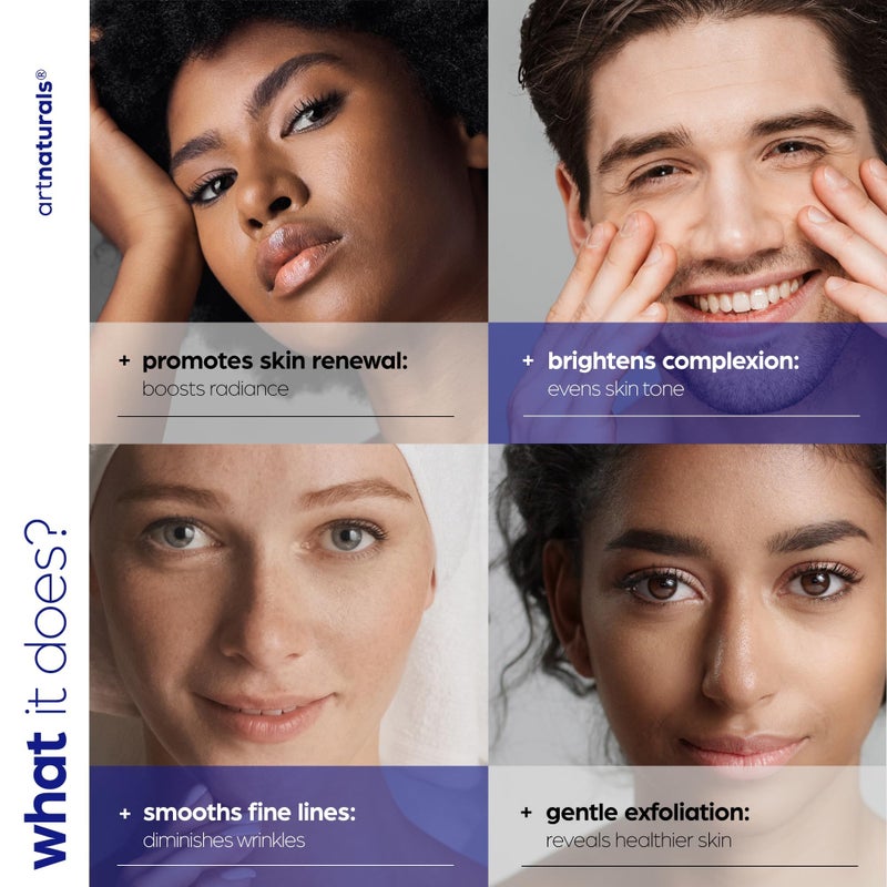 artnaturals Glycolic Serum - Face Serum - Vitamin C and Aloe Vera - Exfoliates and Minimizes Pores, Reduce Acne, Breakouts, and Appearance of Aging and Scars -1 oz. - Image 3