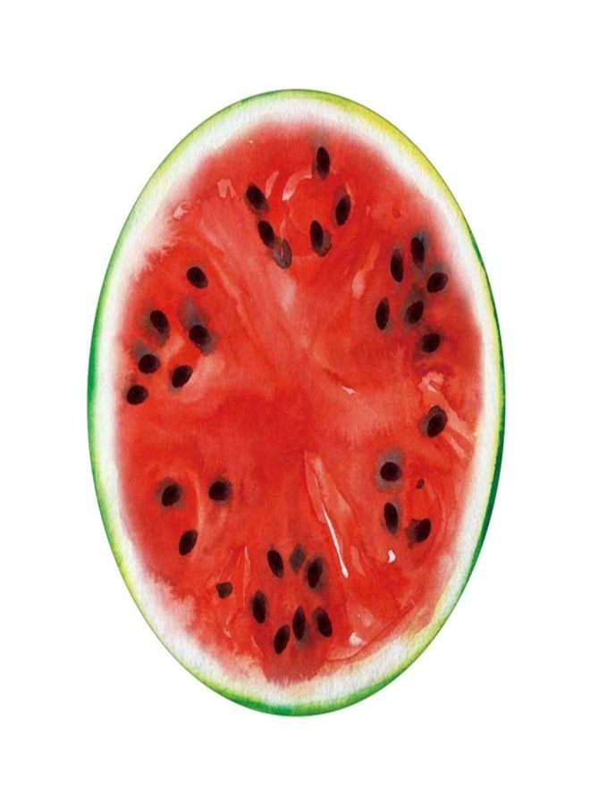 نيبمينينت منشفة شاطئ بطبعة بطيخ ثلاثية الأبعاد أحمر/ أسود/ أخضر - Image 1