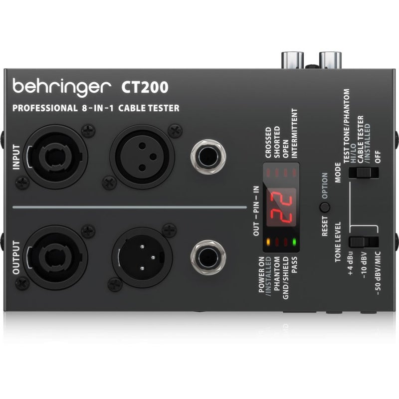 behringer Behringer CT200 8-in-1 Cable Tester - Image 1