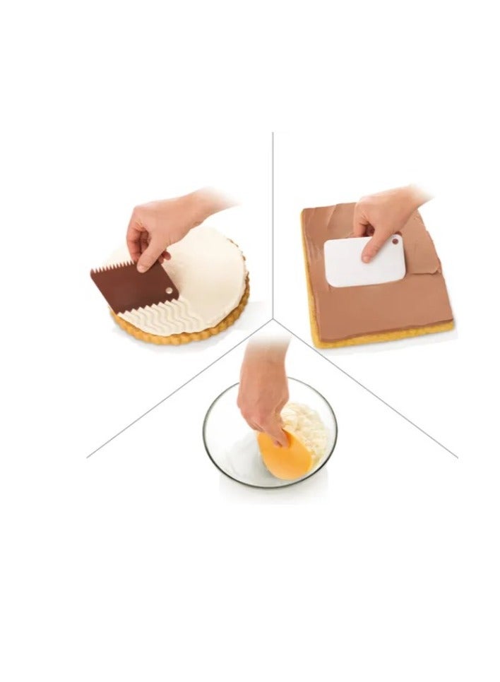 tescoma Delicia 3 Piece Spatula  Home Kitchen Bakeware Baking utensils and Accessories Cake Decorating Tool Decorating Spatula Set - Image 4