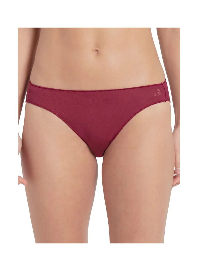 جوكي Jockey 1803 Women Medium Coverage Micro Modal Elastane Stretch Mid Waist Bikini Concealed Waistband and StayFresh Treatment