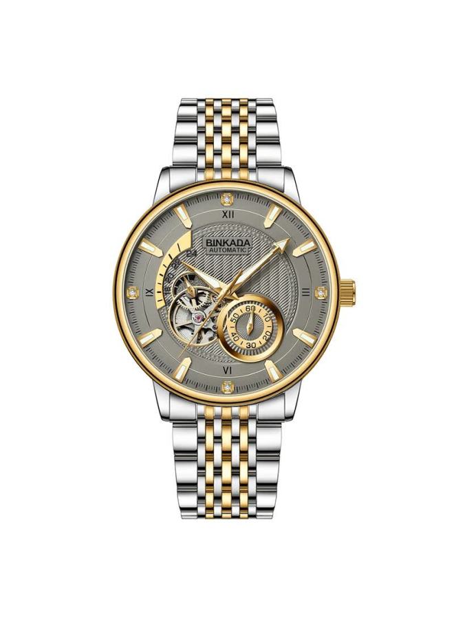 Binkada Men's Official Fully Automatic Mechanical Watch, Skeleton Tourbillon, High-end Business Waterproof Birthday Gift - Image 4