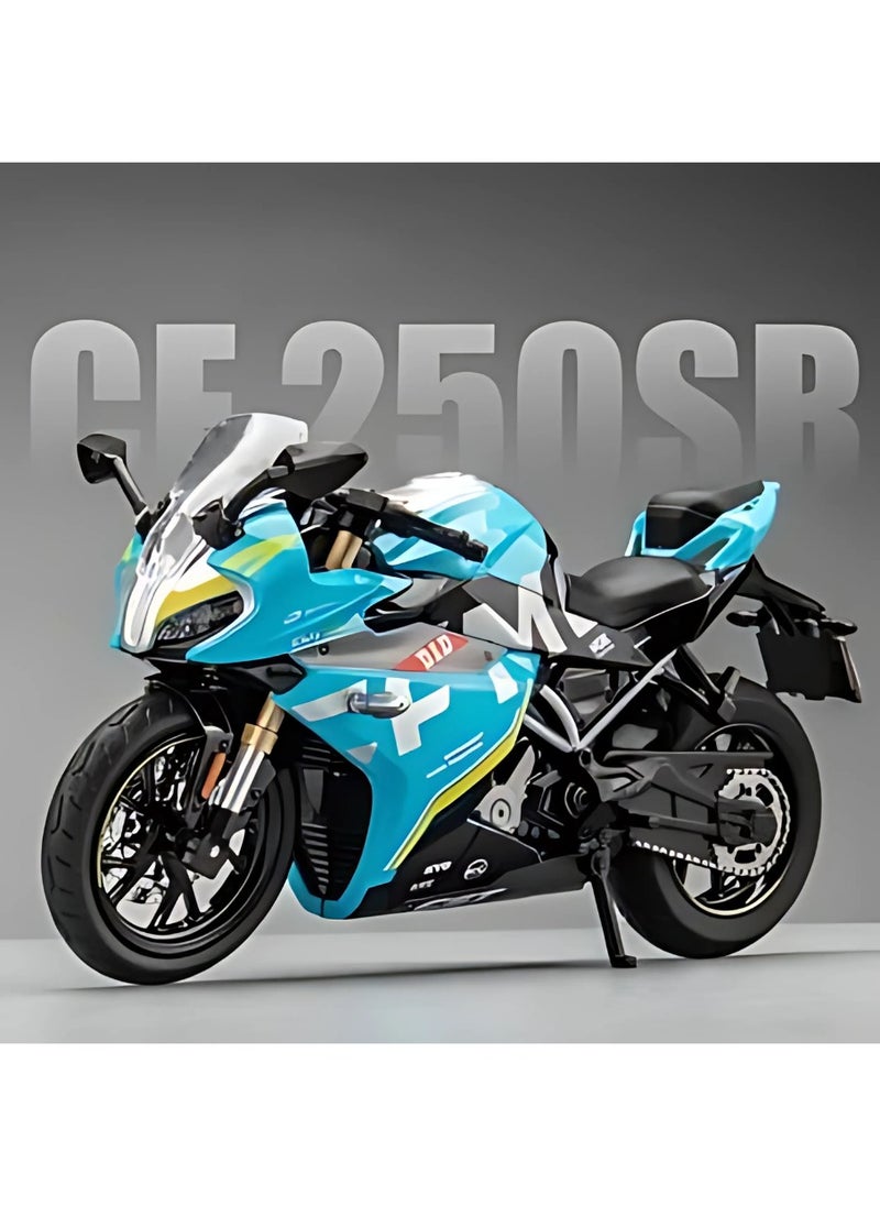 GREEN CAMEL 1:12 Simulation Alloy Motorcycle Model - Metal Diecast Collectible Toy Car with Sound and Light Features - Perfect for Kids, Boys, Girls & Children  - Image 1