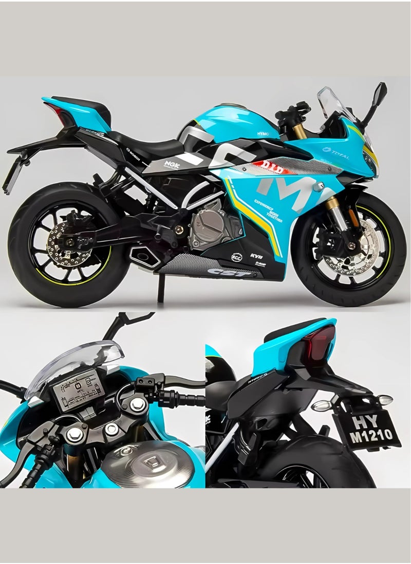 GREEN CAMEL 1:12 Simulation Alloy Motorcycle Model - Metal Diecast Collectible Toy Car with Sound and Light Features - Perfect for Kids, Boys, Girls & Children  - Image 3