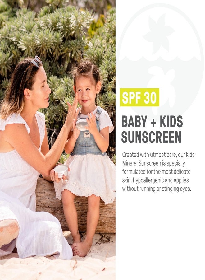 Raw Elements Baby & Kids SPF 30 Organic Sunscreen Tin, Non-Nano Zinc Oxide, Reef-Safe, Cruelty-Free, Gluten & Nut Free, Travel Sunblock 3.0 oz - Image 3
