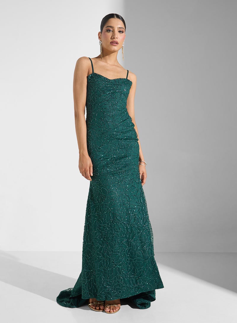 Ella Limited Edition Strappy Bodycon Shimmer  Dress - Image 1