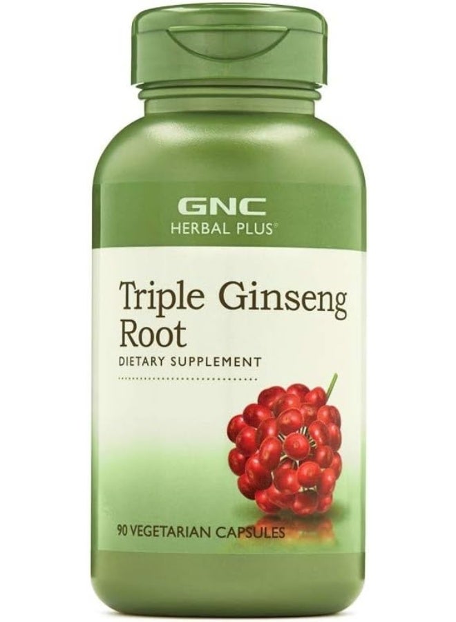 GNC Herbal Plus Triple Ginseng Root - Image 1