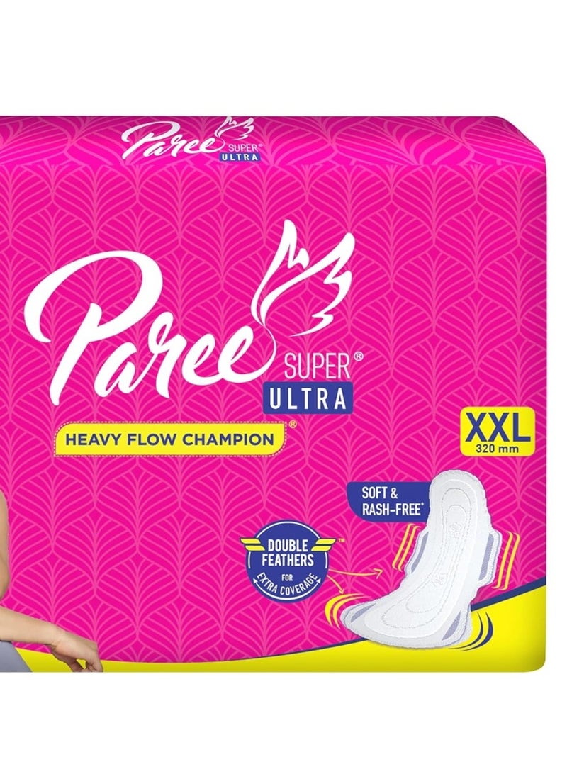 Paree Super Ultra Soft Sanitary Pads, XXL 60 Ultra Period Care Pads (Combo Pack), Super Soft & Rash Free with Quick Absorption Sanitary Pads for women - Image 1