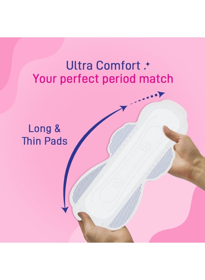 Paree Super Ultra Soft Sanitary Pads, XXL 60 Ultra Period Care Pads (Combo Pack), Super Soft & Rash Free with Quick Absorption Sanitary Pads for women - Image 2