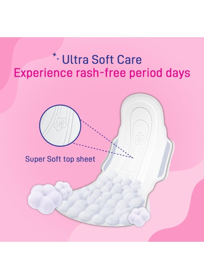 Paree Super Ultra Soft Sanitary Pads, XXL 60 Ultra Period Care Pads (Combo Pack), Super Soft & Rash Free with Quick Absorption Sanitary Pads for women - Image 4