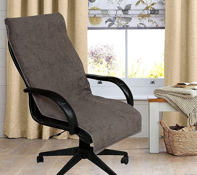 DRYHUG منشفة استحمام ناعمة DRYHUG 100 للكرسي 500 GSM مع رباط حزمة من 1 منشفة رمادية بحجم كامل 60x30 إنش - Image 1