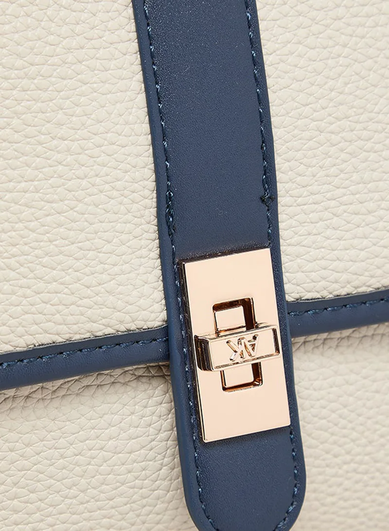ANNE KLEIN  Anne Klein Contrast Detail Pu Top Handle Bag for Women | Best Price UAE