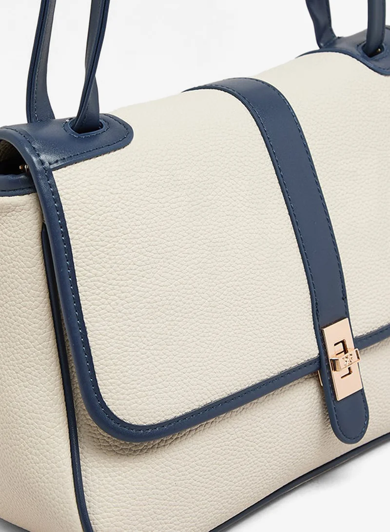 ANNE KLEIN  Anne Klein Contrast Detail Pu Top Handle Bag for Women | Best Price UAE