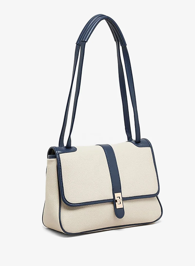 ANNE KLEIN  Anne Klein Contrast Detail Pu Top Handle Bag for Women | Best Price UAE