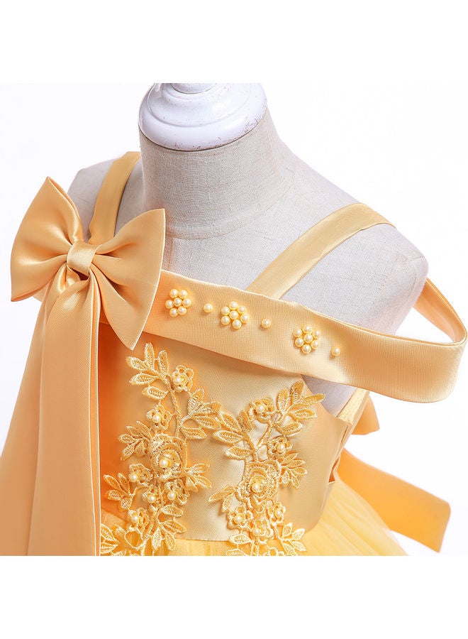 Princess Dress Outfit Beauty For Party Birthday Gift Carnival Kids Cosplay Costume Set 110cm - Image 2