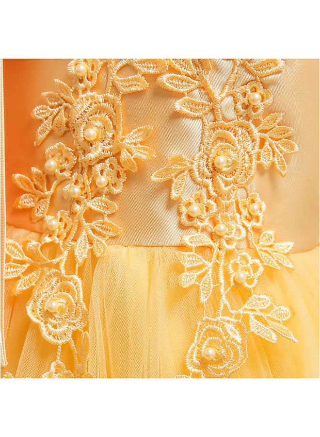 Princess Dress Outfit Beauty For Party Birthday Gift Carnival Kids Cosplay Costume Set 110cm - Image 3