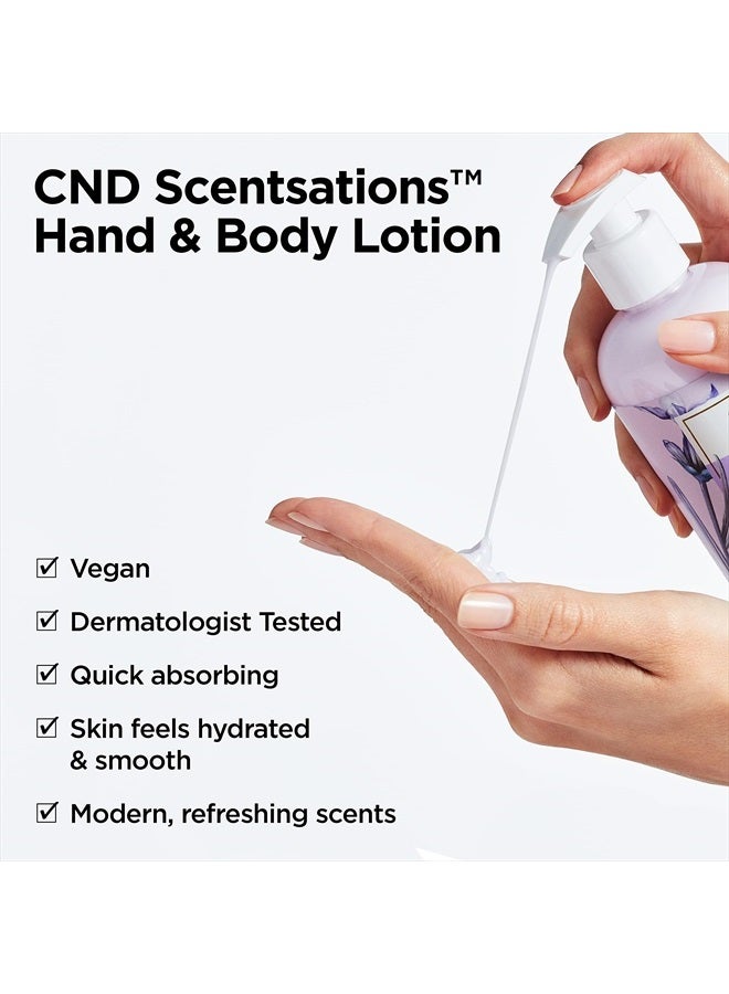CND Scentsations Hand & Body Lotion, Deep Moisturizing And Hydrating Formula For Dry Damaged Skin, Tangerine & Lemongrass, 8.3 Fl. Oz - Image 2
