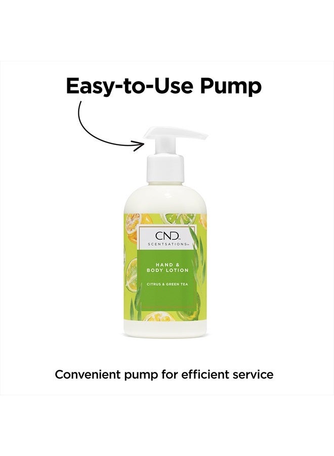 CND Scentsations Hand & Body Lotion, Deep Moisturizing And Hydrating Formula For Dry Damaged Skin, Tangerine & Lemongrass, 8.3 Fl. Oz - Image 3